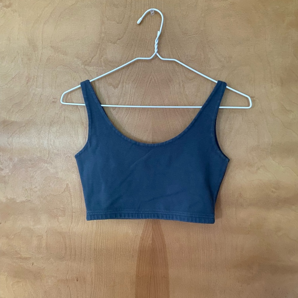 Brandy Melville Lydia Crop Tank in Navy